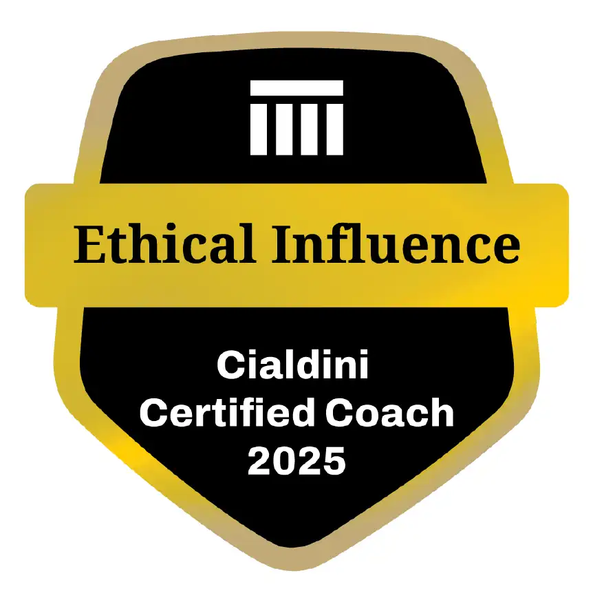 Badge certification coach en Influence éthique Cialdini 2025